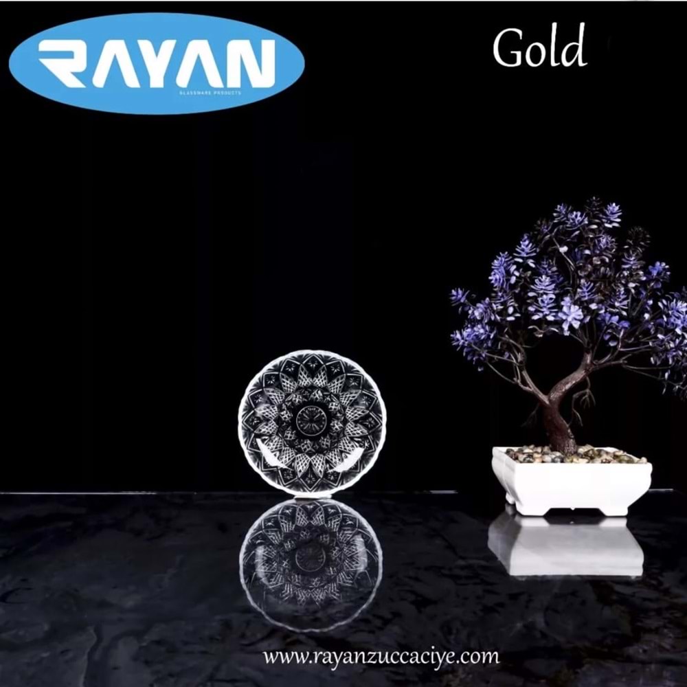 Rayan Gold 4 Kristal 6 Lı Tabak (12 Paket)