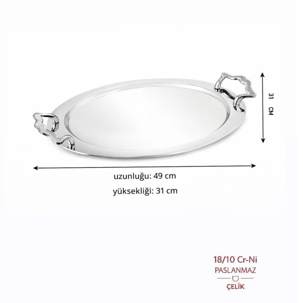 Özlife 3072 Tetra Çay Tepsi (6 Adet)