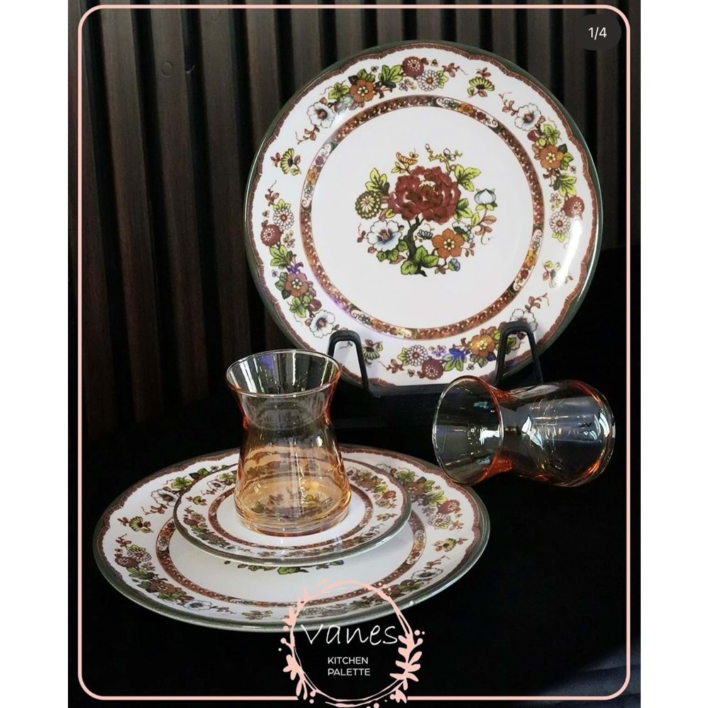 Herencıa 18 Parça Pasta Seti (4 Paket)