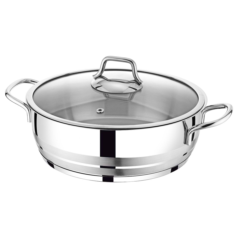 Vivaldi 26 cm Aster Basık Tencere (6 Adet)