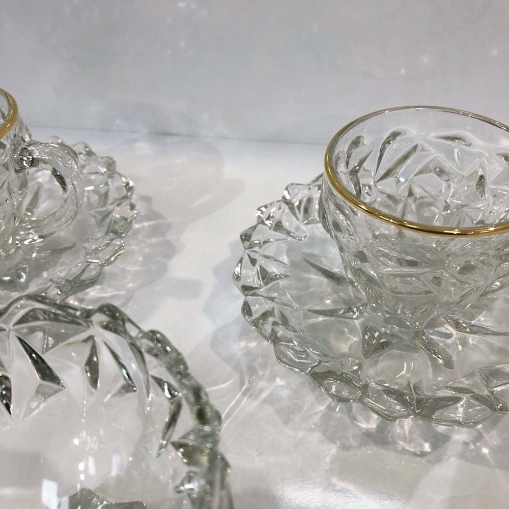 Herencıa 18 Parça Hira Fincan Seti Yaldız (4 Paket)