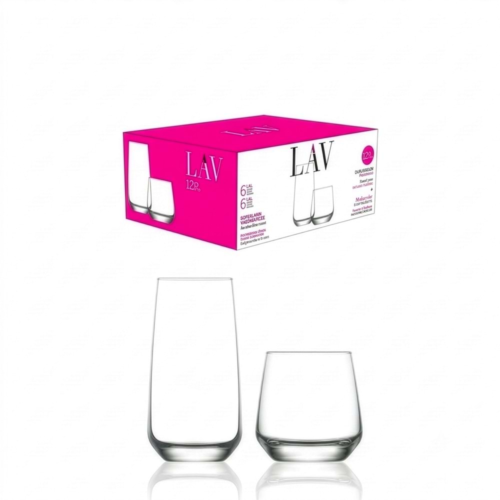 Lav Lals8 12 Prç Bardak Seti (4 Paket)