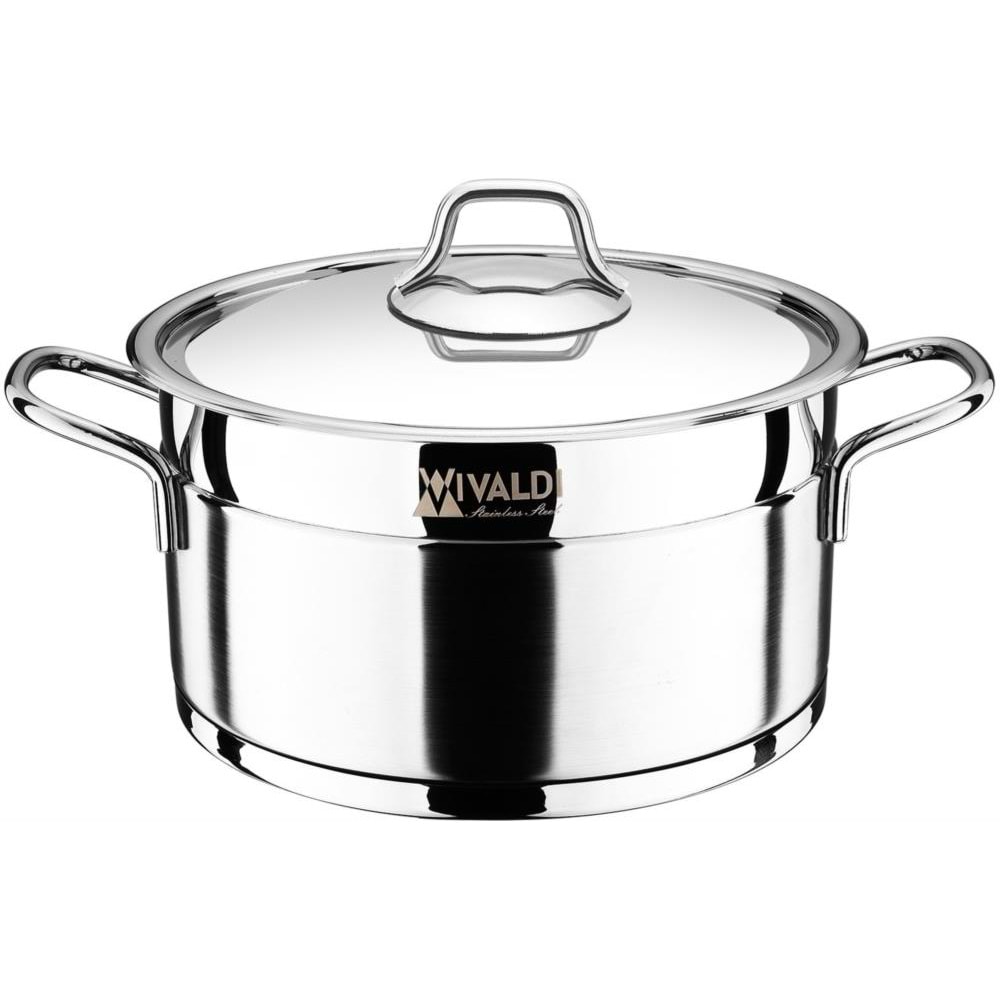 Vivaldi Rosso Tencere 24X14 Cam Kapak Sade