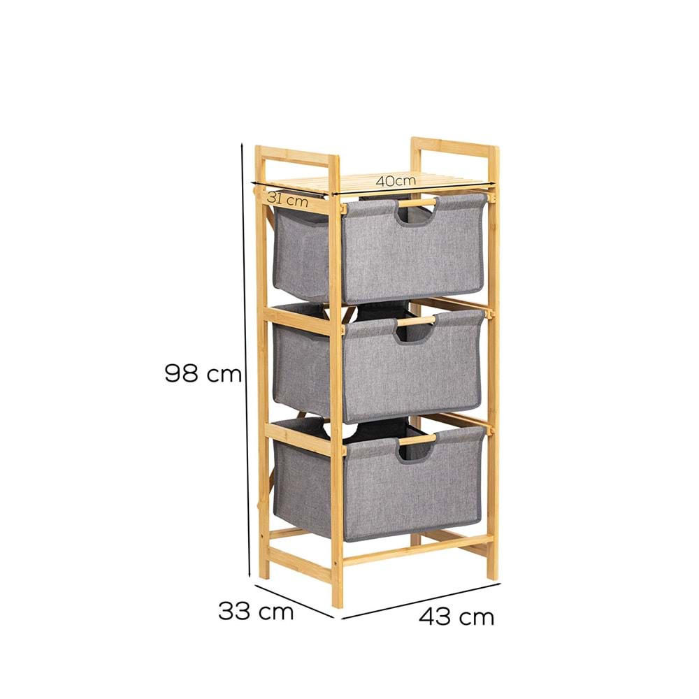 Porsima 2064 / 2063 / 2059 Ahşap Organizer Dolap