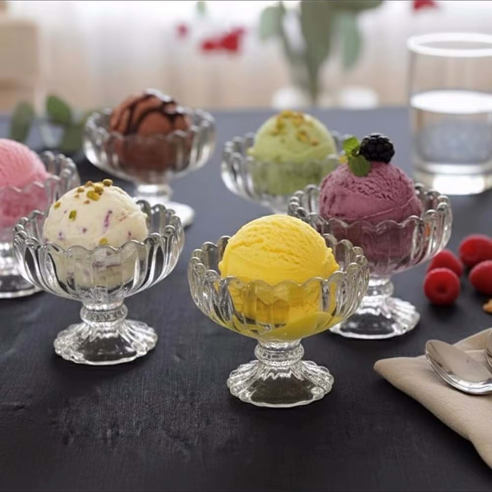 Herencıa Mimoza 6 Lı Ayaklı Sunumluk Şeffaf (6 Paket)