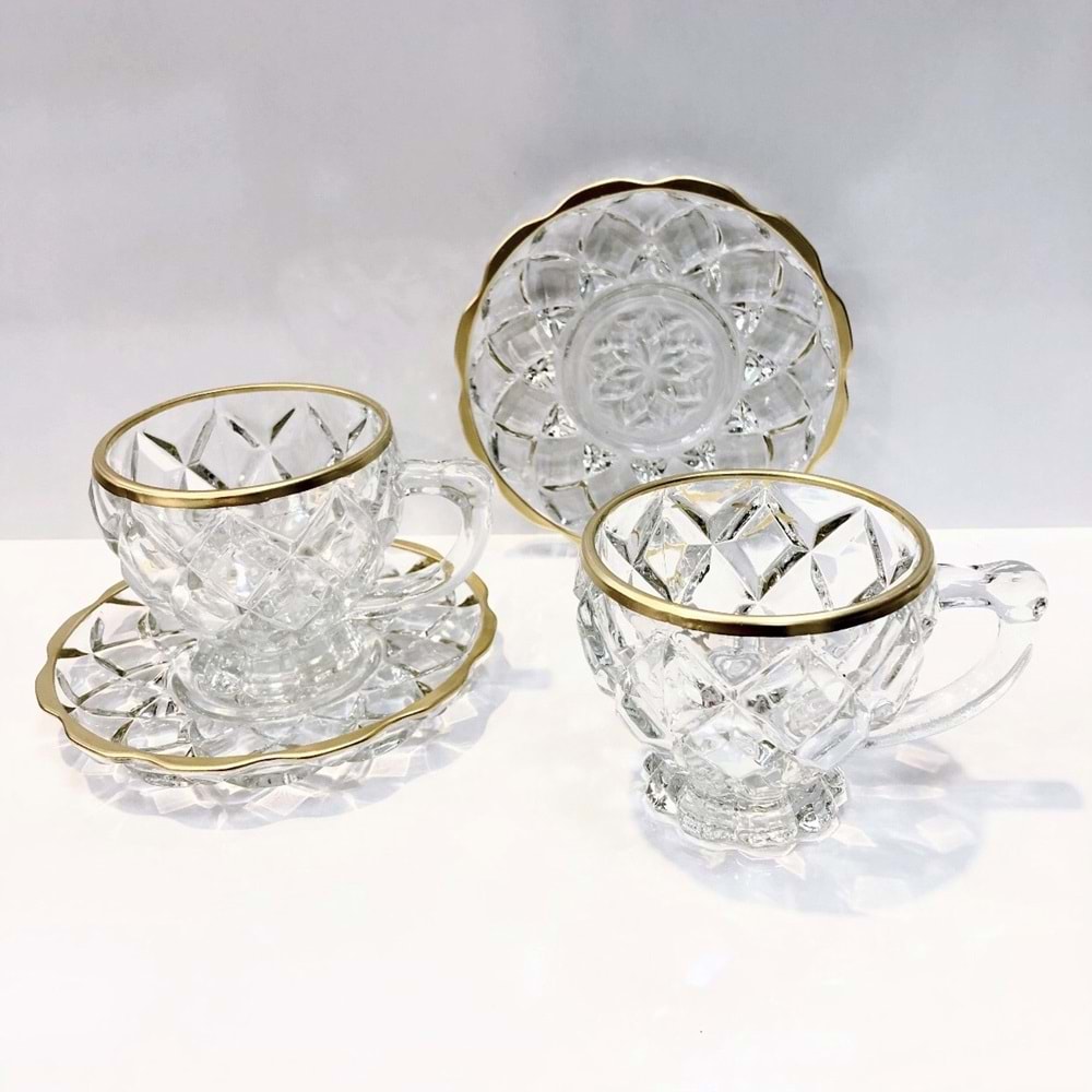Herencıa Ahu 2 Li Nescafe Fincanı Gold (9 Paket)