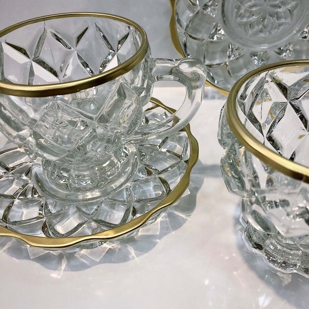 Herencıa Ahu 2 Li Nescafe Fincanı Gold (9 Paket)