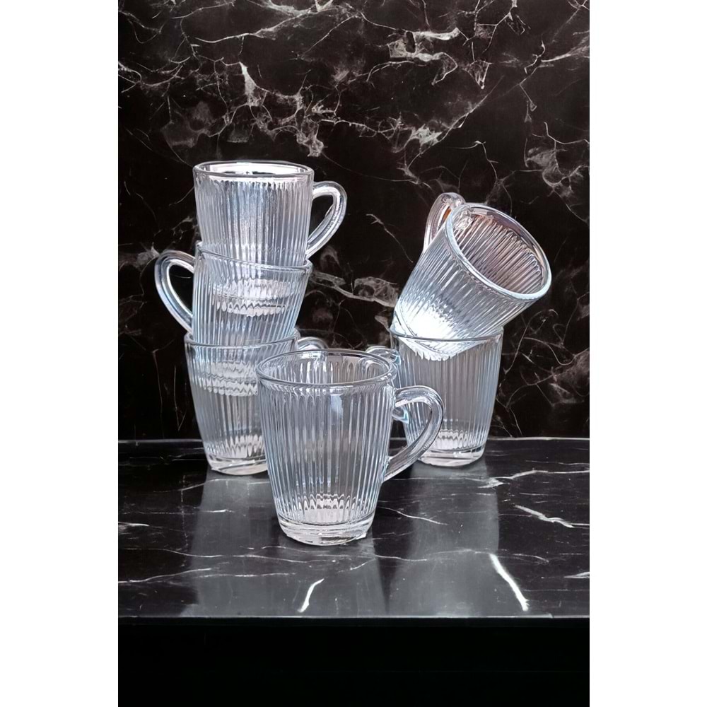 Lav Hes412A 3 Lü Kulplu Bardak (16 Paket)