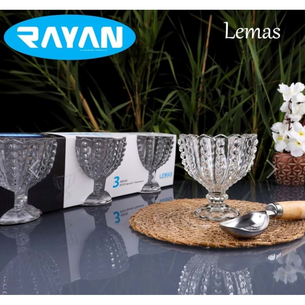 Rayan 3 Lü Dondurmalık Lemas (12 Paket)