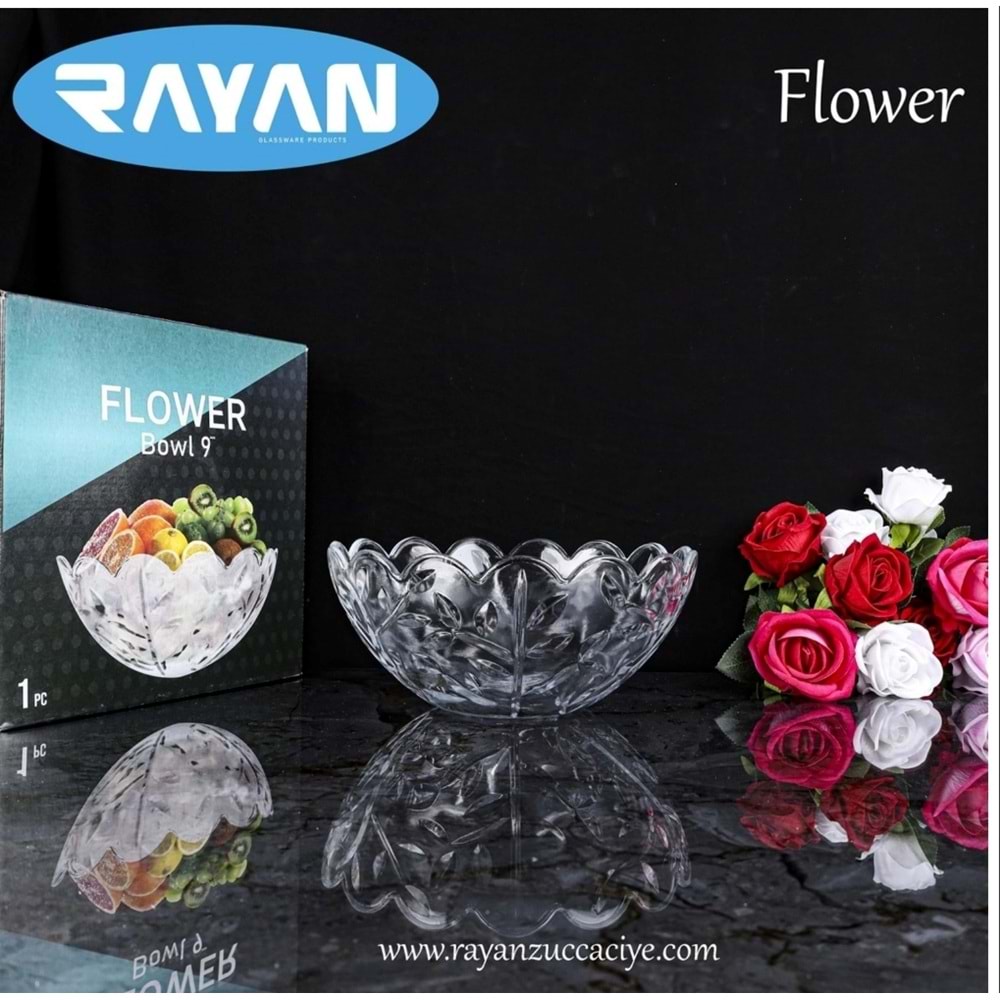 Rayan Flower Bowl 9 Tekli Meyvelik (8 Paket)