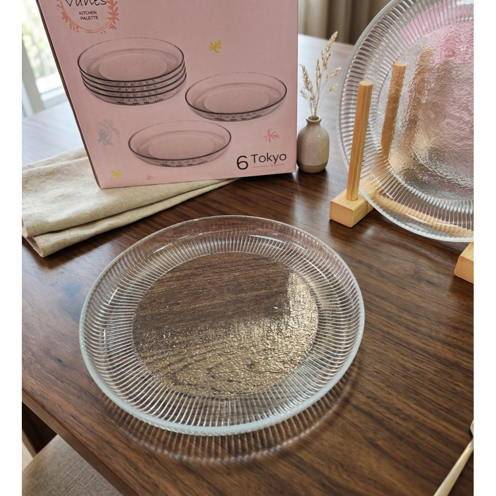Vanes Sensu 16 Cm 6 Lı Pasta Tabağı Şeffaf (8 Paket)