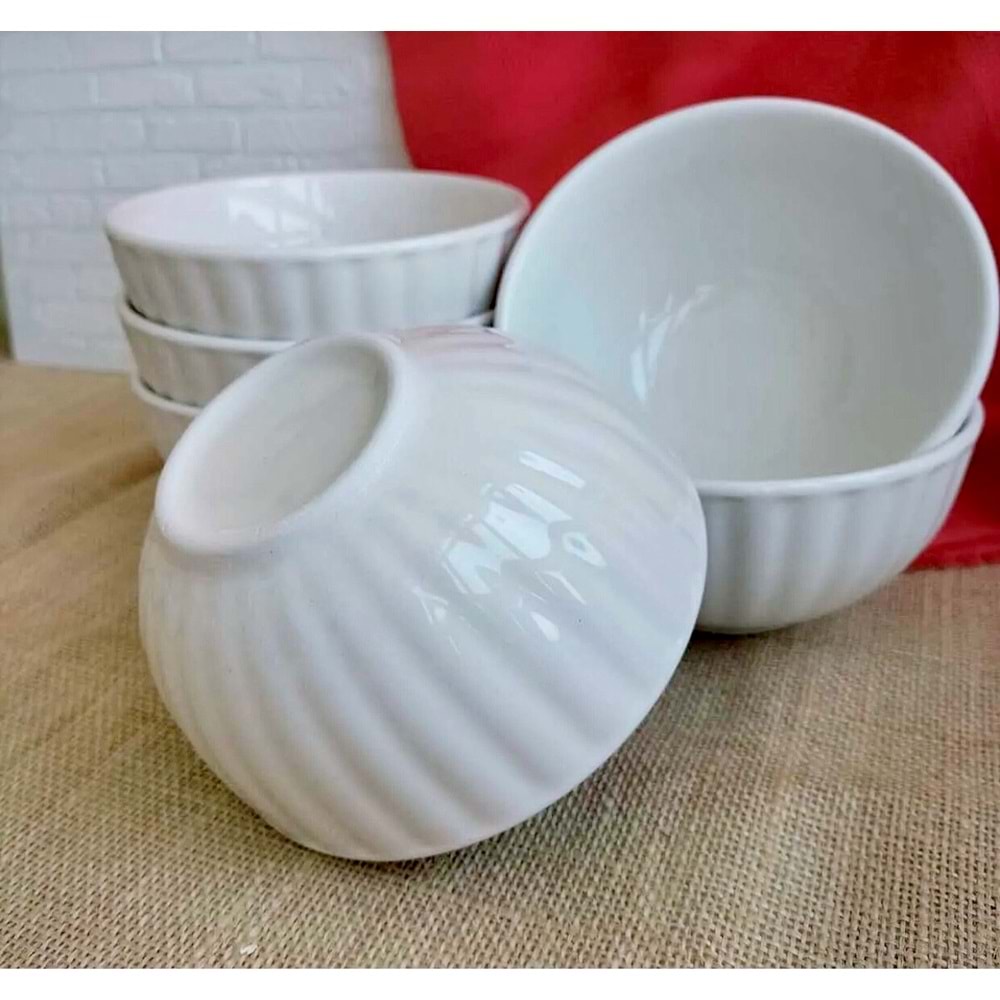 Seramik 12 Cm Bulut Çorba Kasesi (36 Adet)