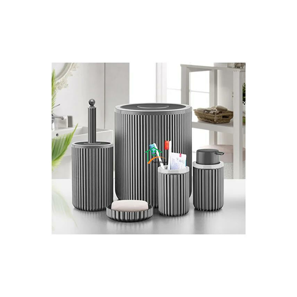 Leparis 3005 Goya 5 Prç Banyo Seti Gri (Kutu)