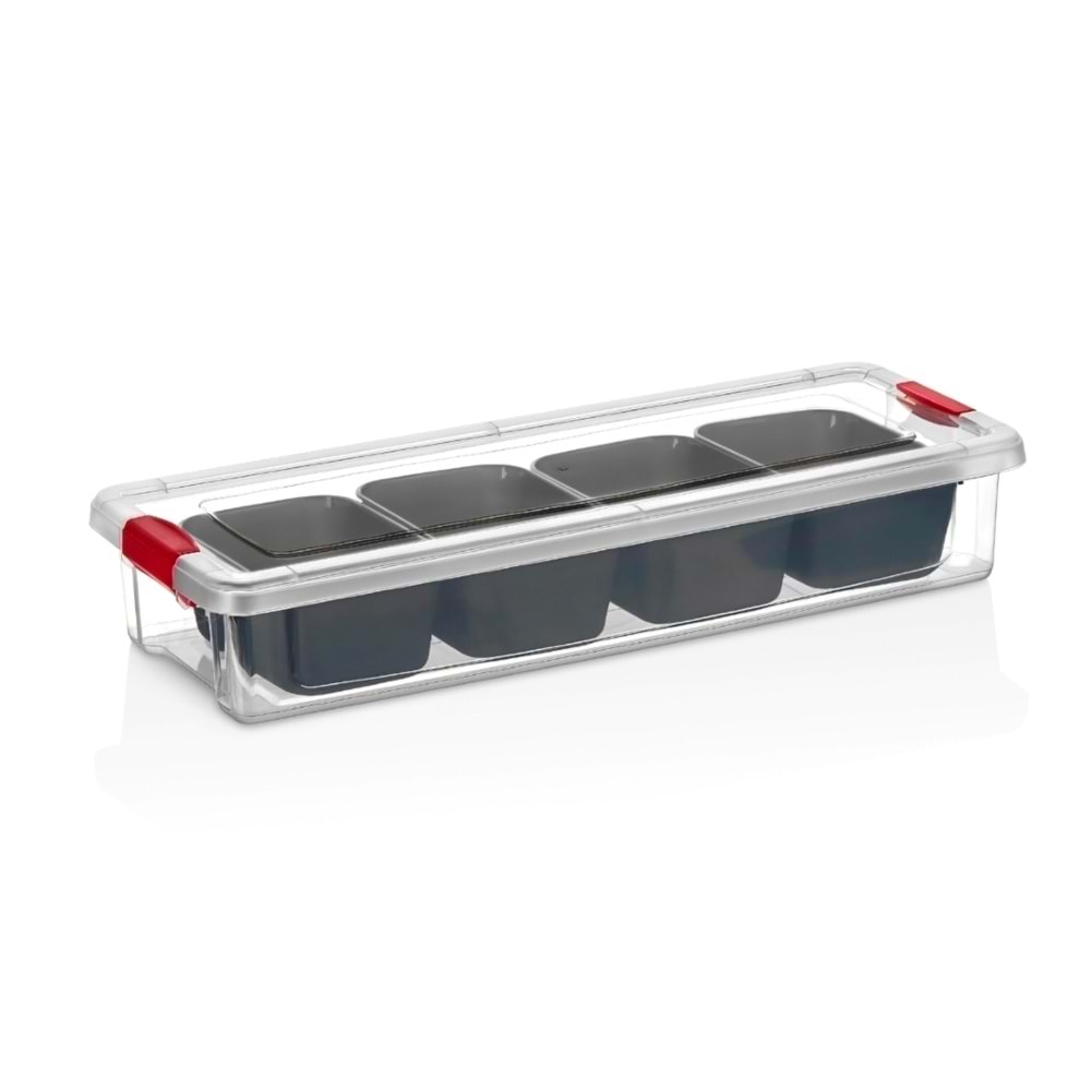 Porsima Org-457 Clink Bölmeli Saklama Kabı 2.3Lt