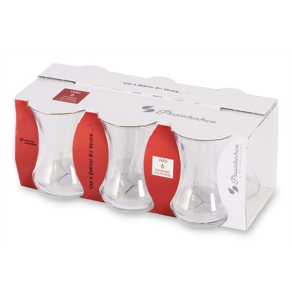 Paşabahçe 42771 Vefa Çay Bardağı (12 Paket)