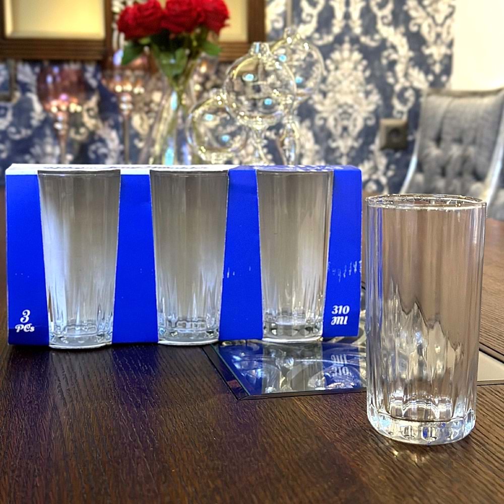 Bilajio Uzun Su Bardağı (6 Paket)