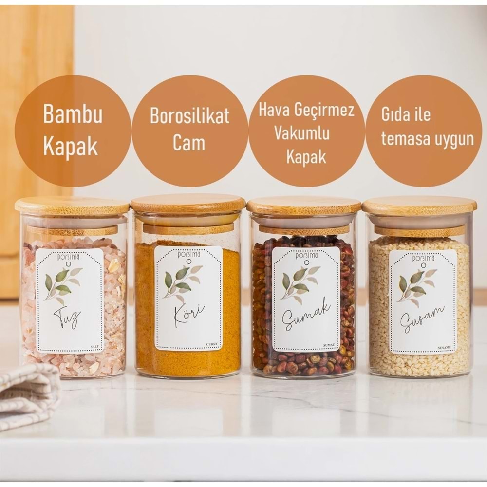 Porsima 3179 Cam Kavanoz 12 Prç (6 Paket)