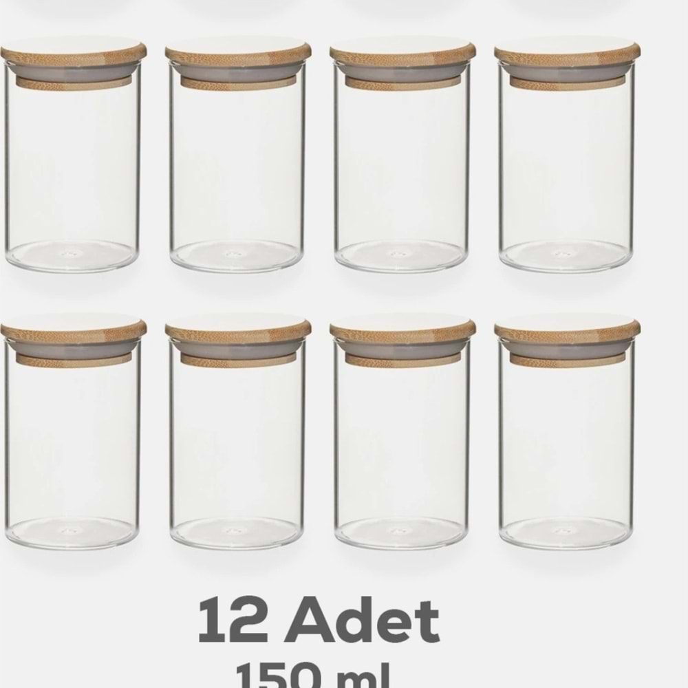 Porsima 3179 Cam Kavanoz 12 Prç (6 Paket)