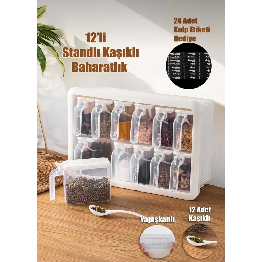 Porsima 1168 Beyaz Beyaz 12 Li Random Baharatlık