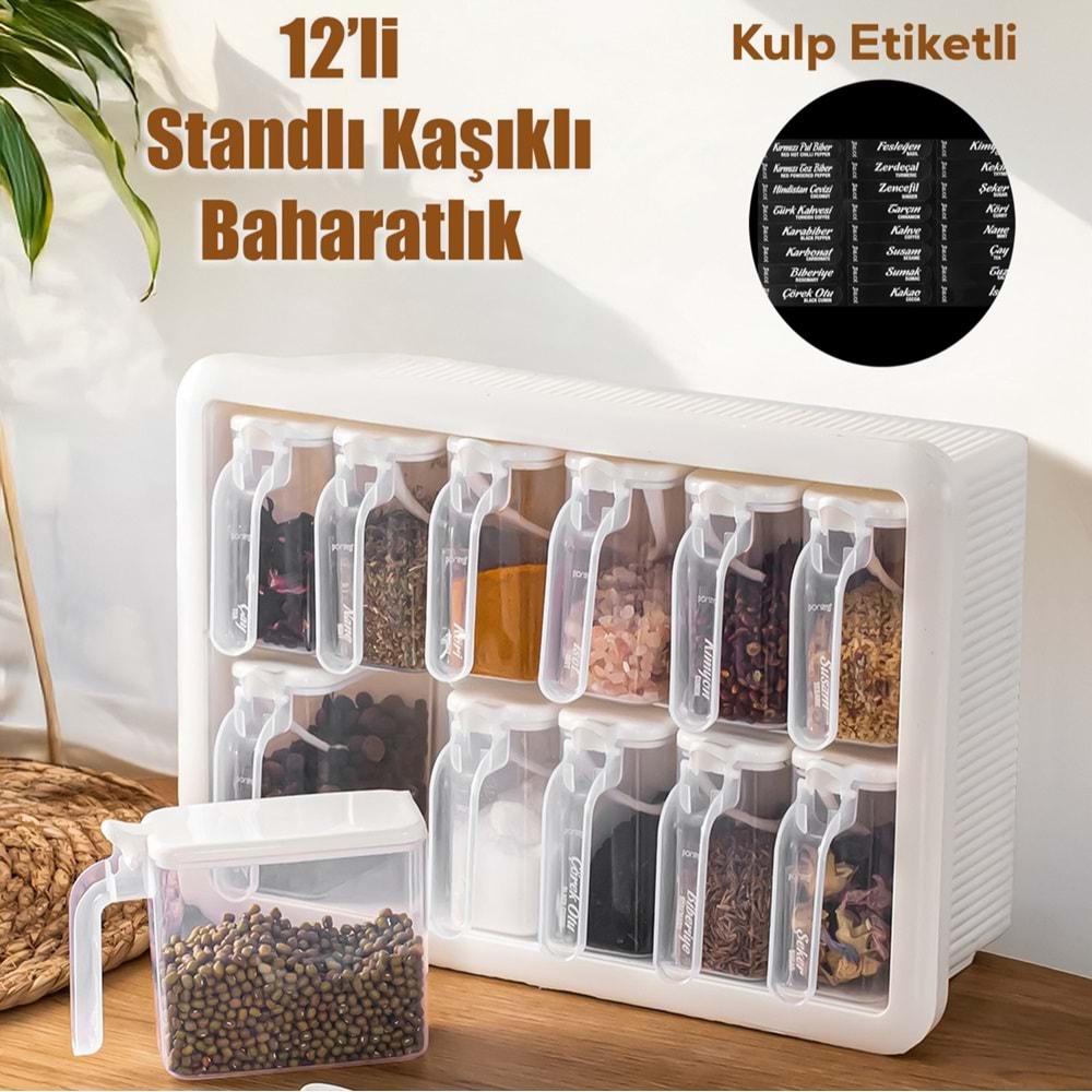 Porsima 1168 Beyaz Beyaz 12 Li Random Baharatlık