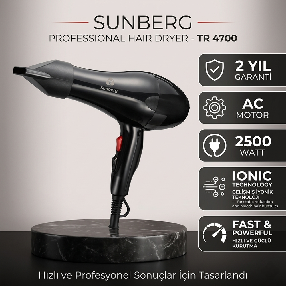 Tr4700 Sunberg Fön Makinesi (16 Adet)