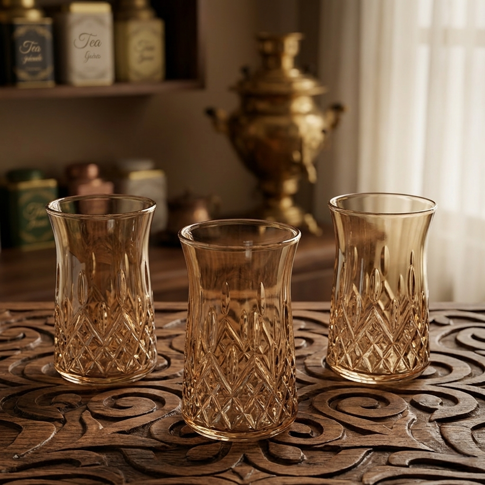 Vanes Odn327 6 Lı Çay Bardak Füme