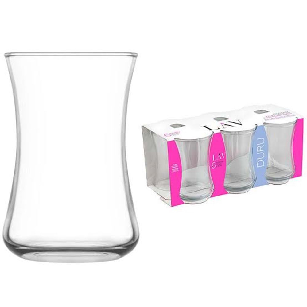 Lav Dur306E 6 Lı Çay Bardak (8 Paket)