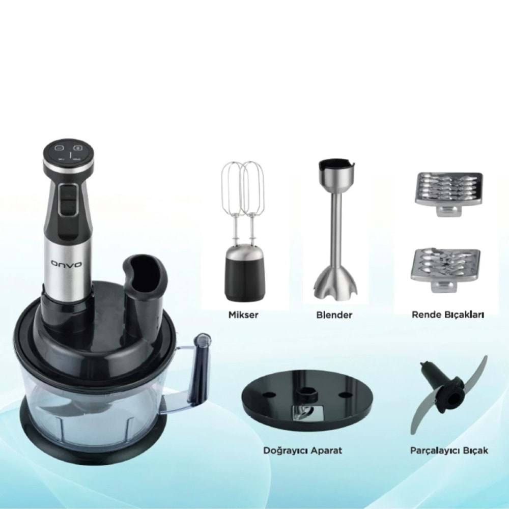 Onvo Multi Blender Set 5 Li Dijital Ekran