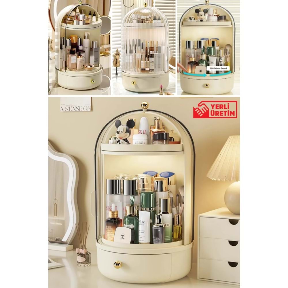 Urve 3459 Vitrin 360 Kozmetik Organizer