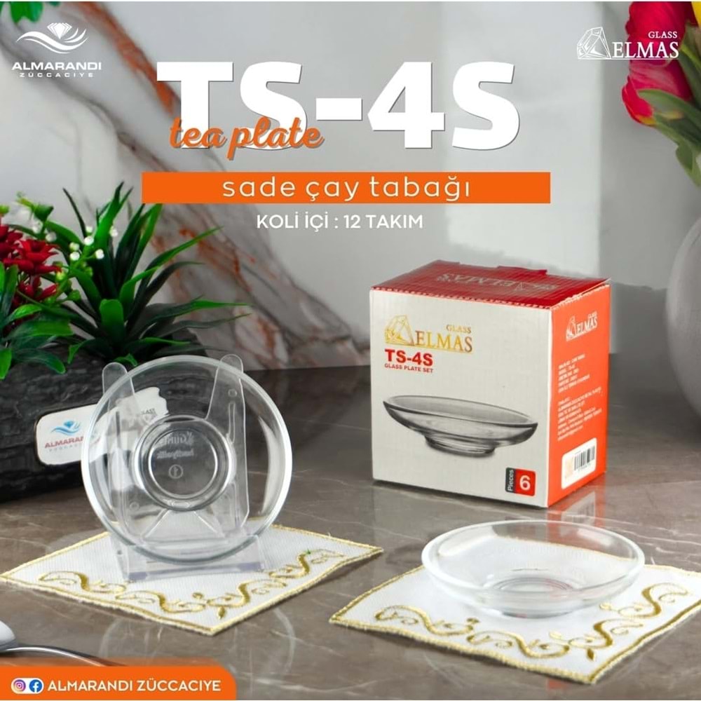 Çay Tabağı Ts-4S 10 Cm Kıg (12 Paket)