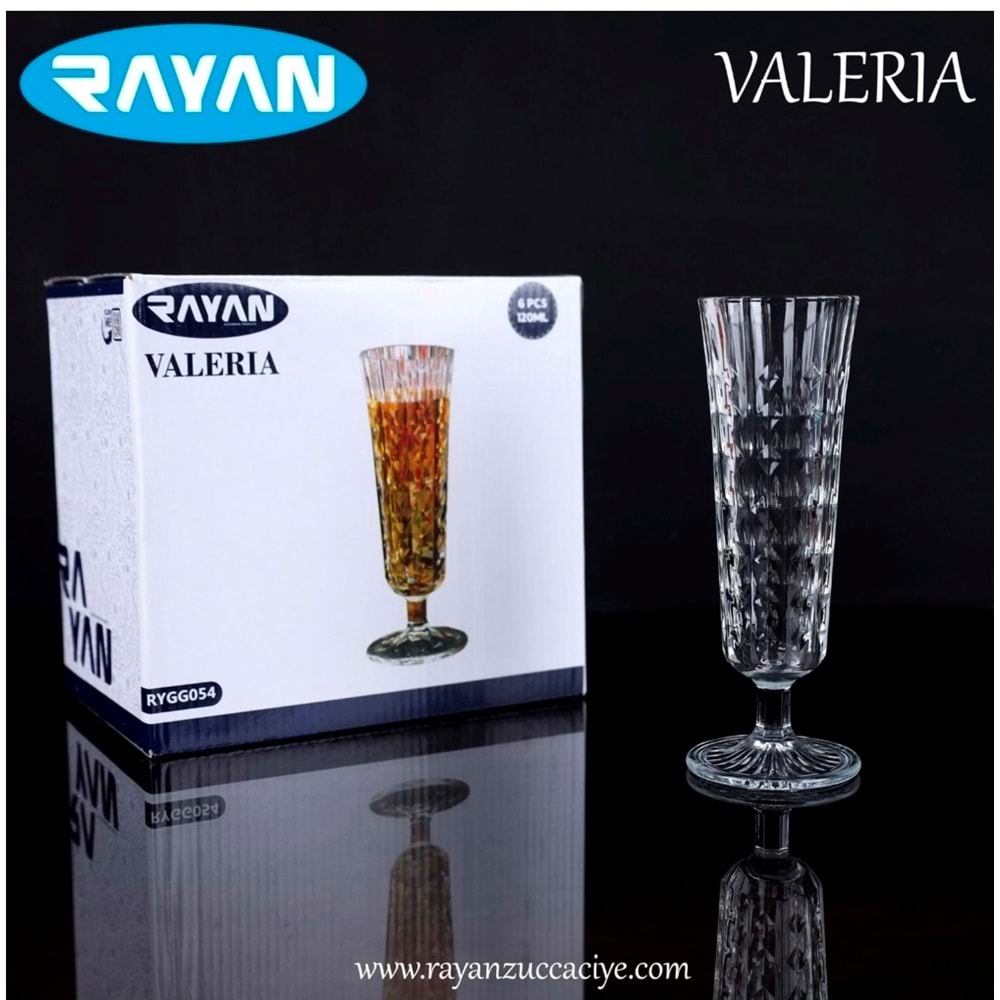 Rayan Valeria 6 Lı Flüt Bardak (6 Paket)