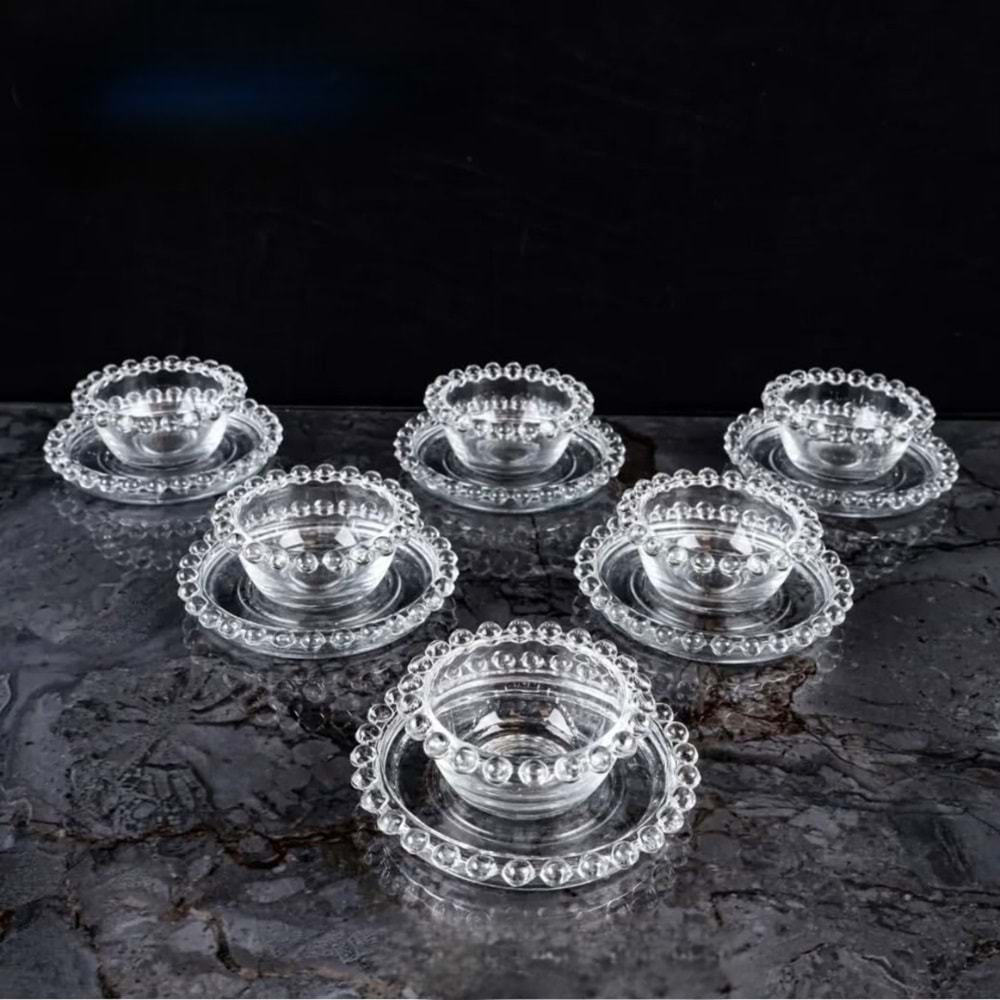 Vanes 12 Parça Boncuklu Çerez Seti (3 Paket)