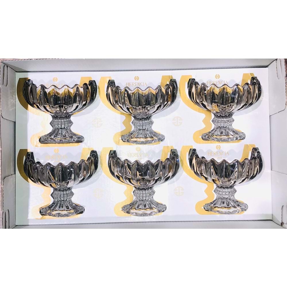 Herencıa Mimoza 6 Lı Ayaklı Sunumluk Füme (6 Paket)