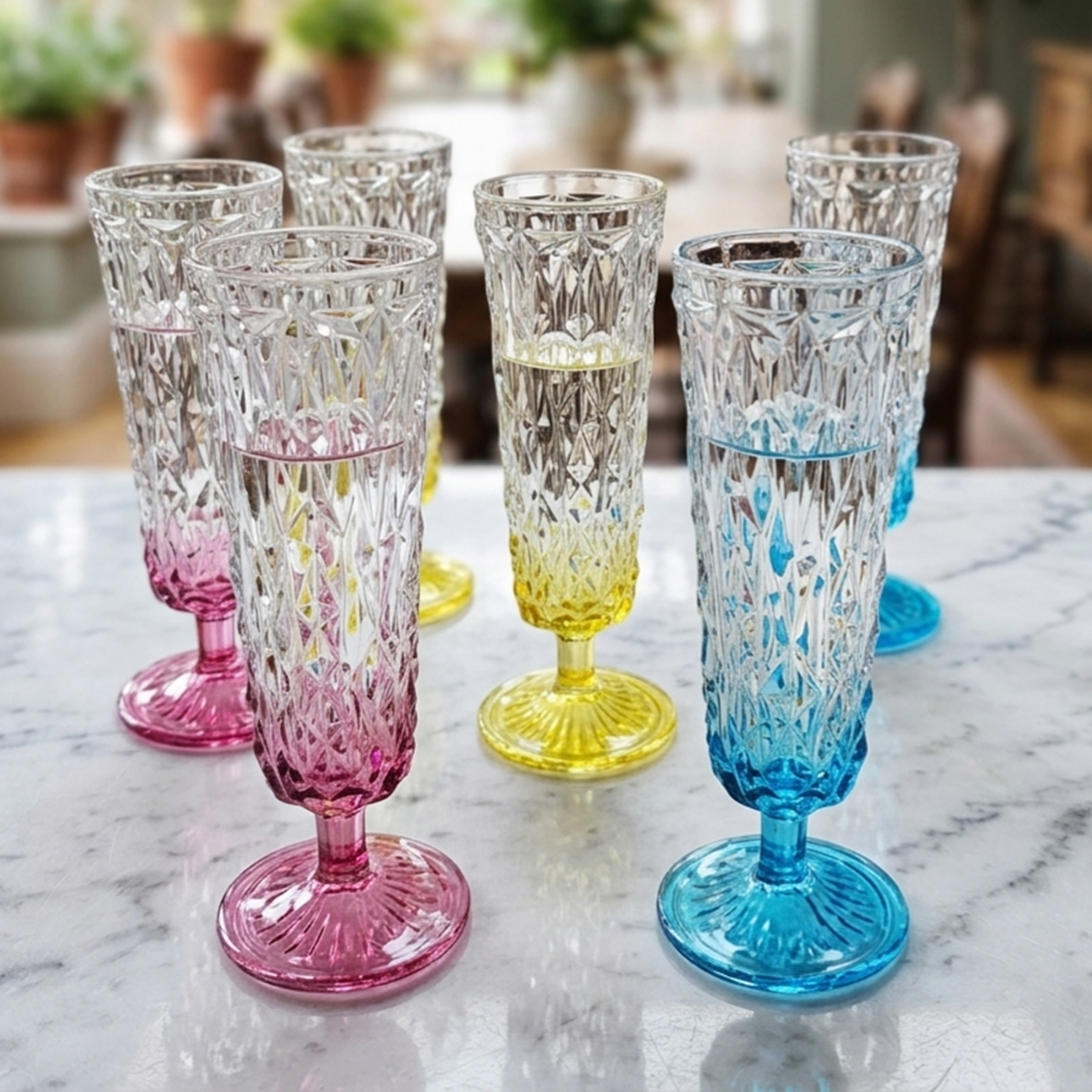 Rayan Victorıa 6 Lı Bardak Dip Boyalı (8 Paket)