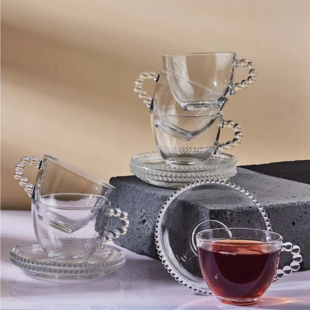Perotti 12601 Girona 6 Lı Cam Çay Fincanı 200 Ml