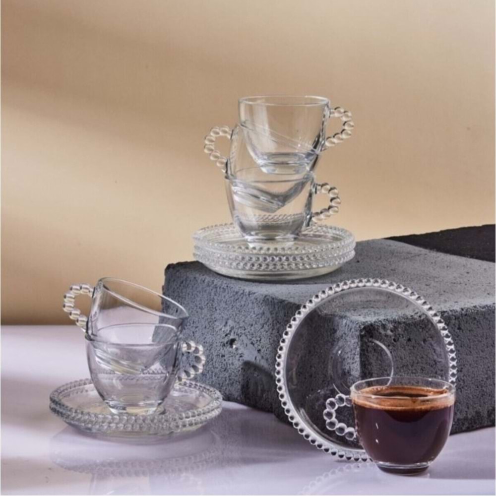 Perotti 12602 Girona 6 Lı Cam Kahve Fincanı 90 Ml