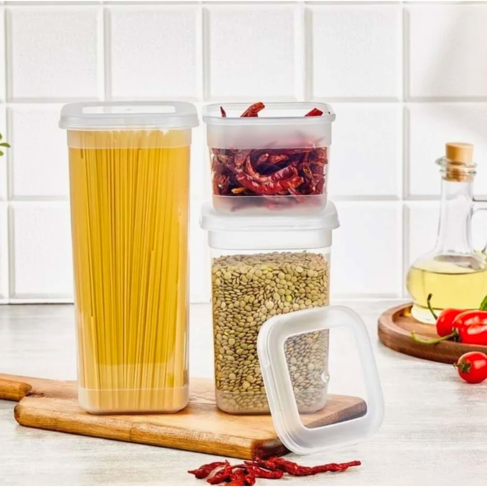 Porsima Org-433 3 Prç Simple Gıda Saklama Kabı