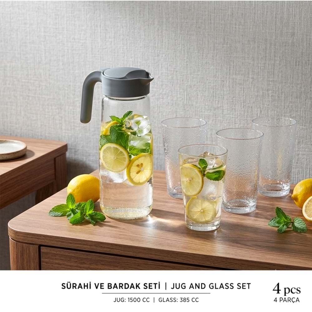 Sigma Sgm13928 Santorini 4 Lü Su Takımı (6 Paket)
