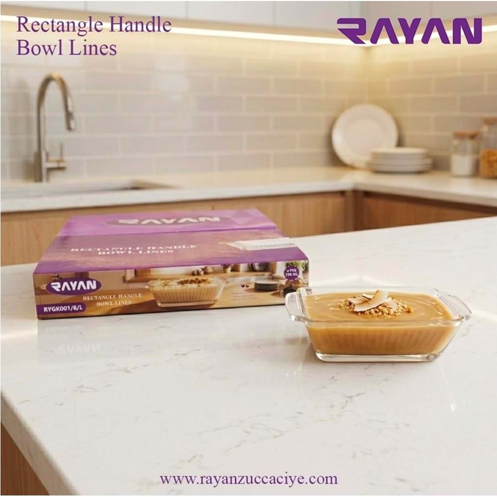 Rayan Rectangle 6 Lı Kahvaltılık (12 Paket)