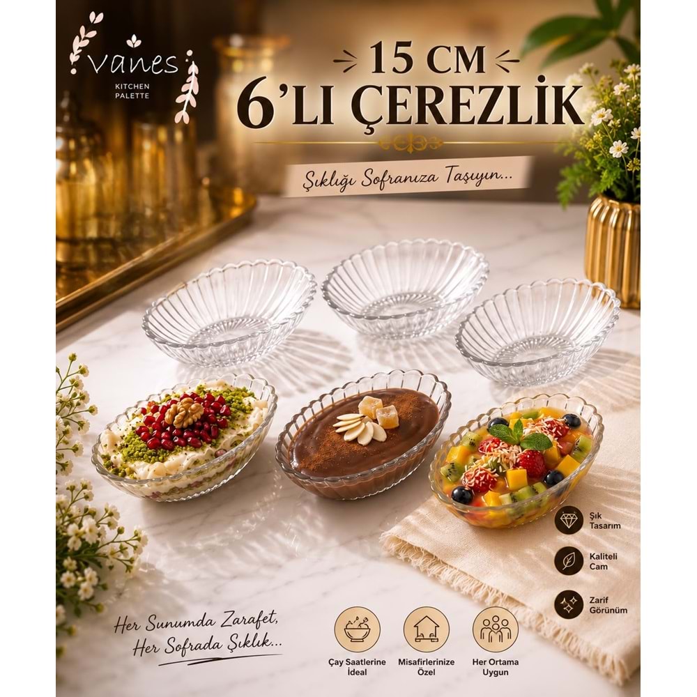 Vanes Mevsim 15 Cm Standlı Çerezlik (66 Lı)