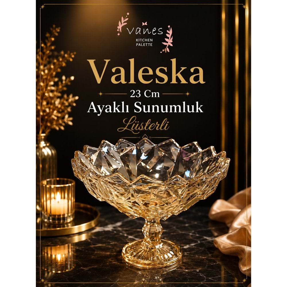 Vanes Valeska Ayaklı Sunumluk Lüsterli (4 Paket)