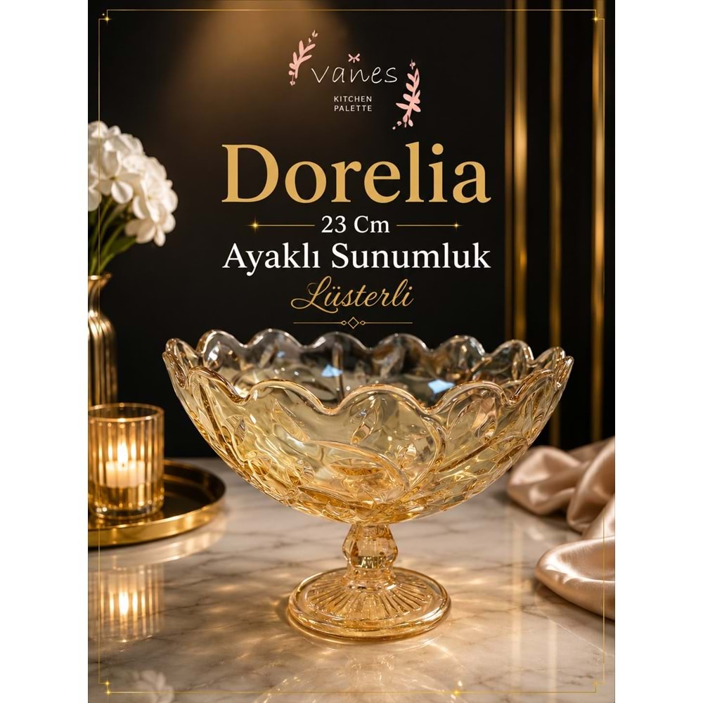 Vanes Dorelia Ayaklı Sunumluk Lüsterli (4 Paket)