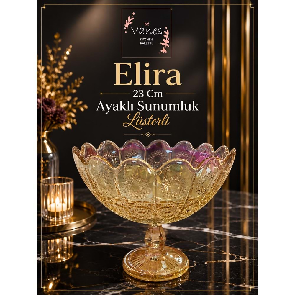 Vanes Elira Ayaklı Sunumluk Lüsterli (4 Paket)