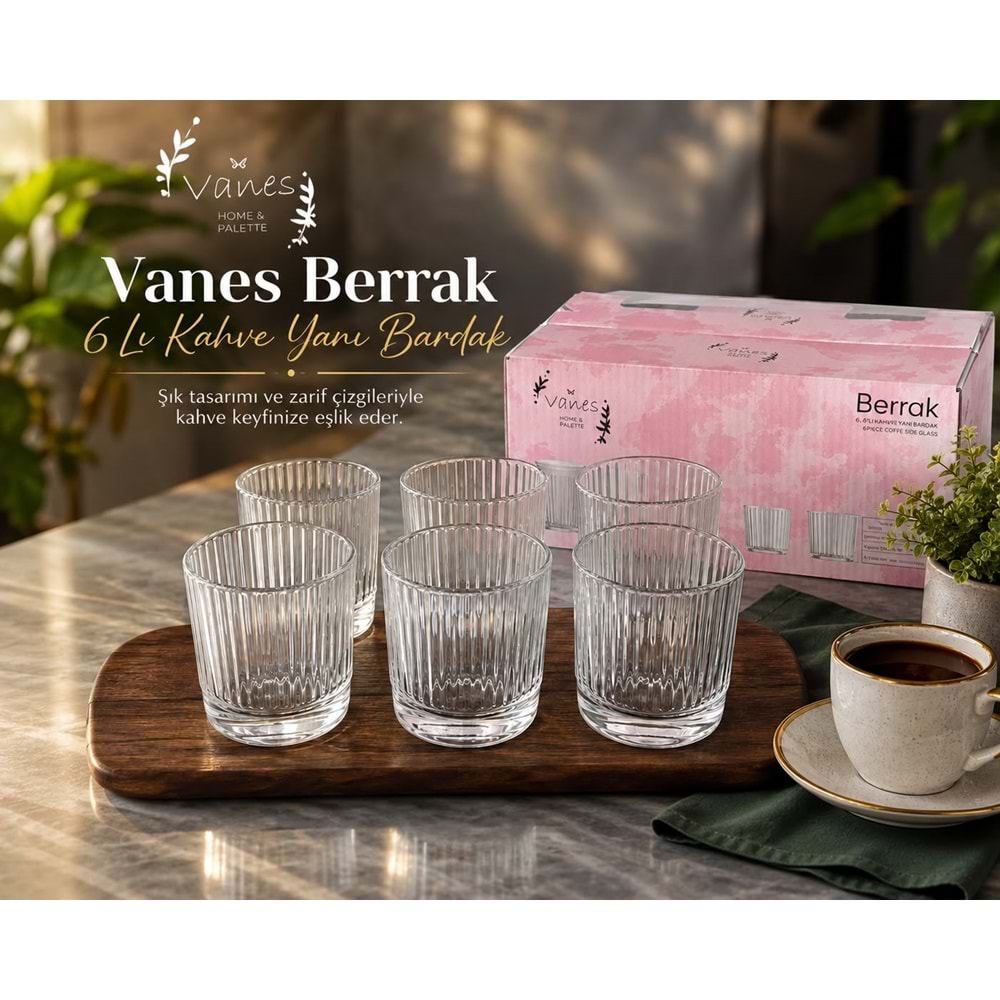 Vanes Berrak 6 Lı Meşrubat Bardak (8 Paket)