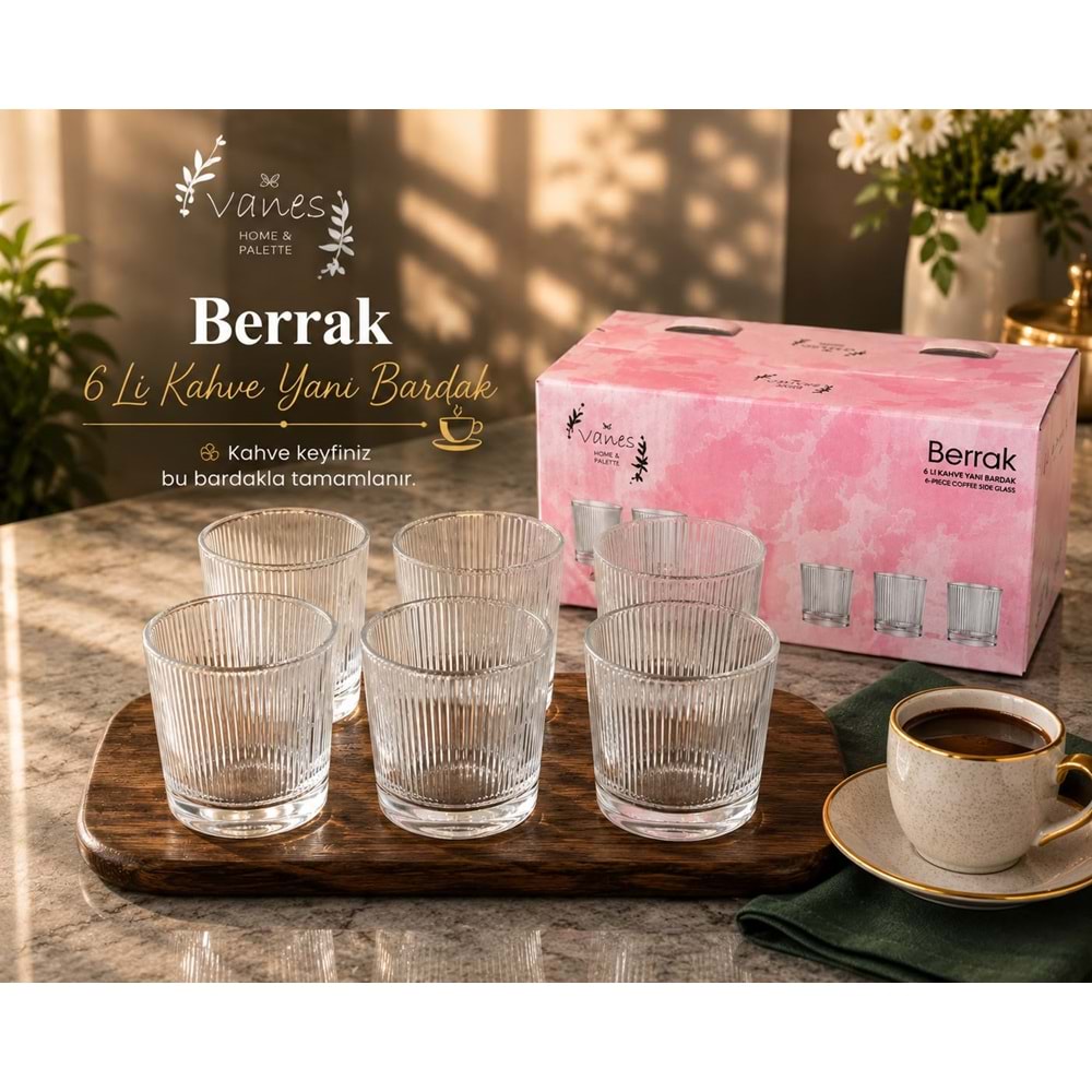 Vanes Berrak 6 Lı Meşrubat Bardak (8 Paket)