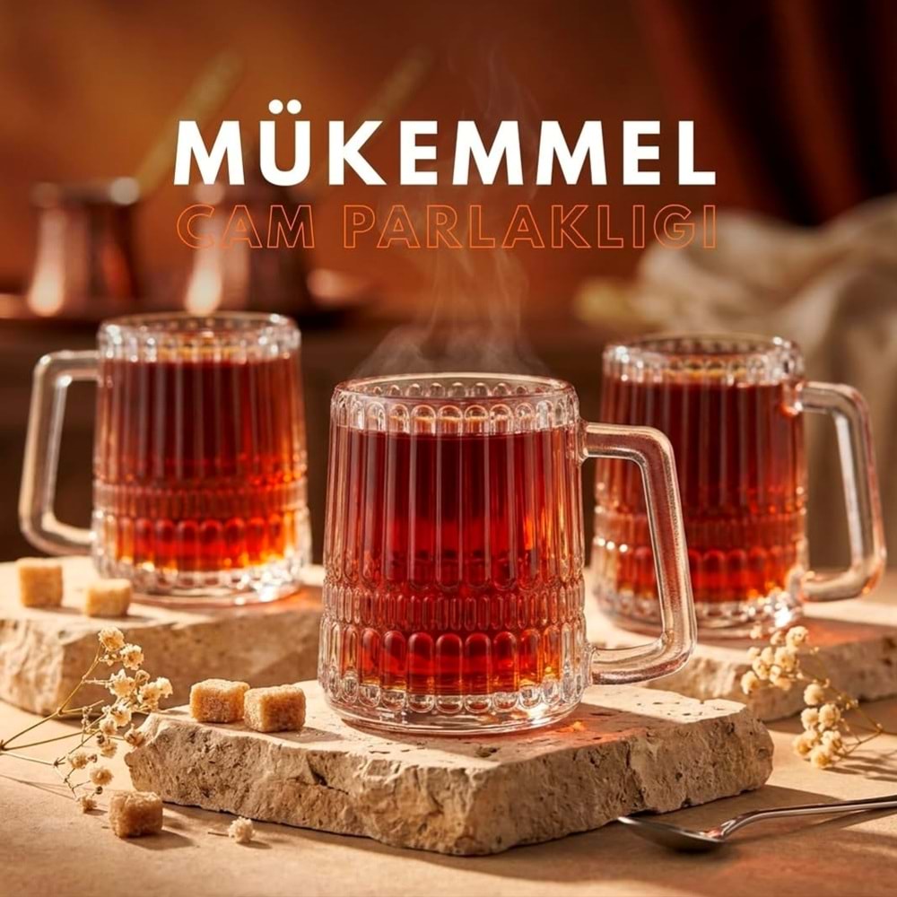 Elmas Melek Kulplu Bardak (8 Paket)