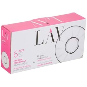 Lav Aly276F 6 Lı Çay Tabağı (8 Paket)