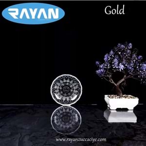 Rayan Gold 4 Kristal 6 Lı Tabak (12 Paket)