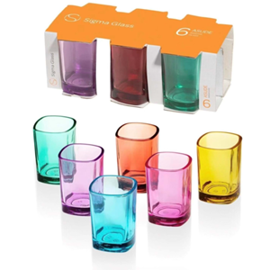 Sigma SGM11593 Asude 6 Lı Kahve Yanı Bardak Renkli (12 Paket)