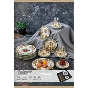 Herencıa 18 Parça Pasta Seti (4 Paket)